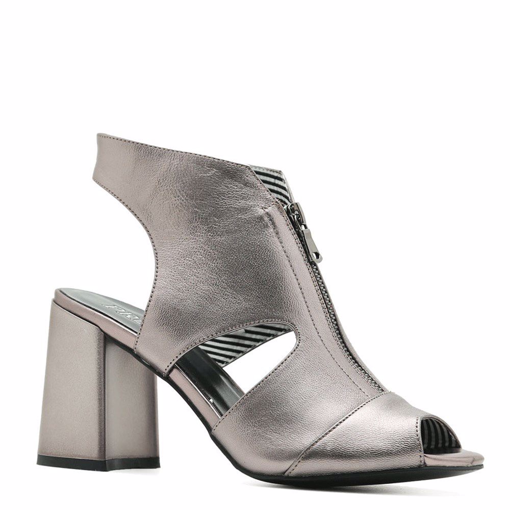 Босоніжки на підборах, Бронзовий 
Босоніжки на підборах, Бронзовий