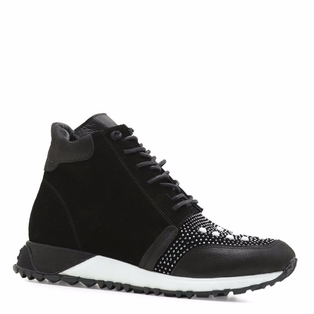 Ботинки осенние на низком ходу, Чорний 
Ботинки осенние на низком ходу, Чорний