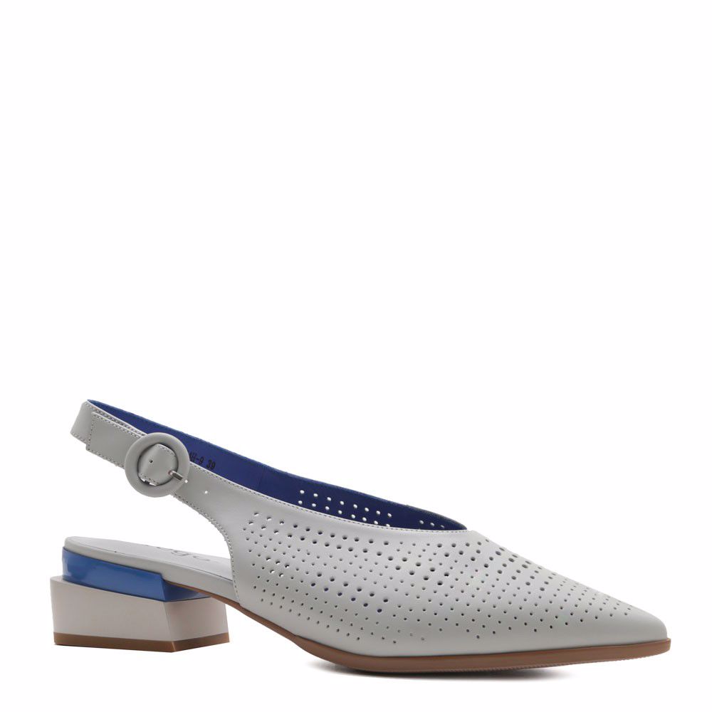 Босоніжки на підборах prego, Сірий 
Босоніжки на підборах prego, Сірий