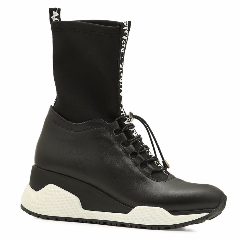 Ботинки осенние на низком ходу, Чорний 
Ботинки осенние на низком ходу, Чорний