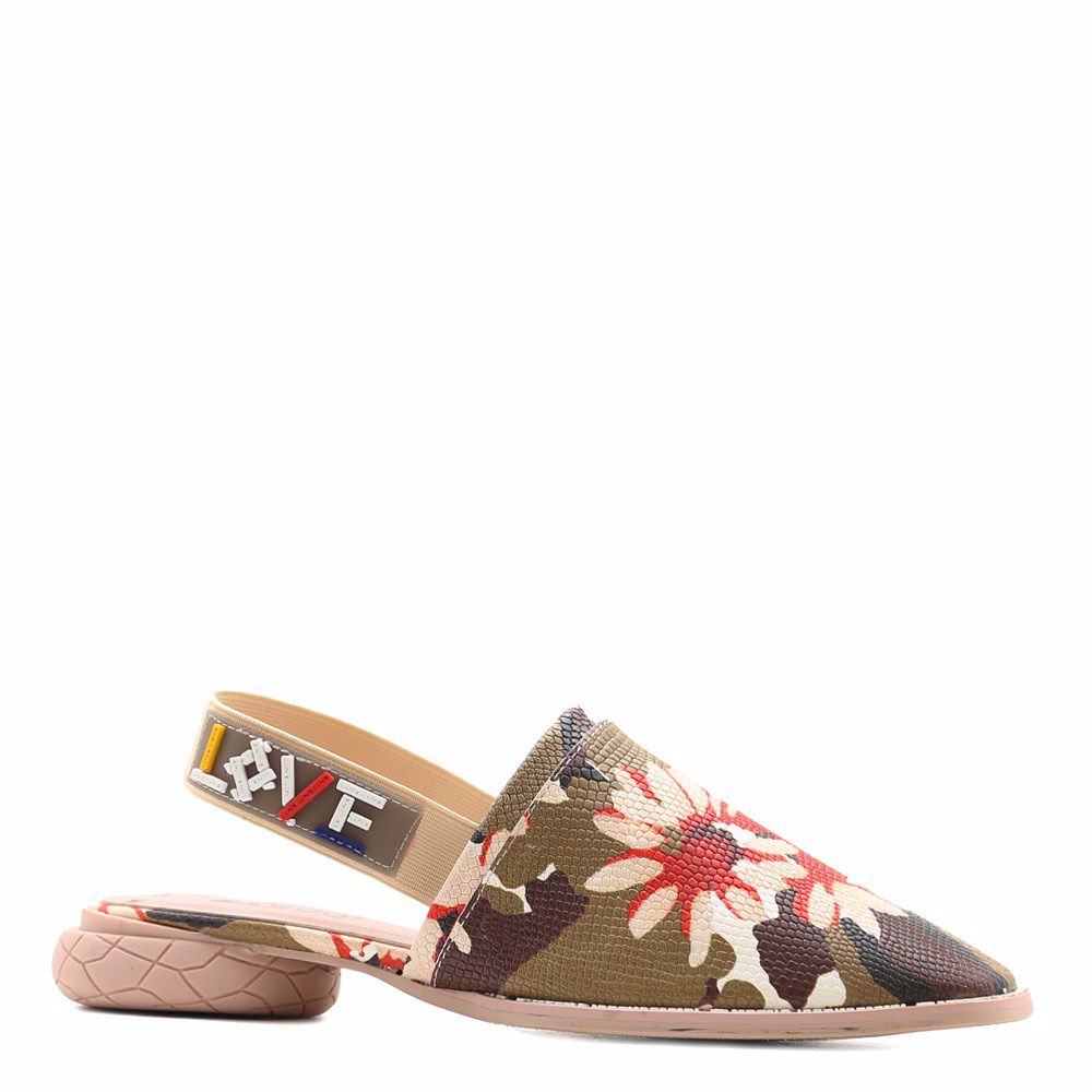 Босоніжки на низькому ходу, Комбінований
Босоніжки на низькому ходу, Комбінований