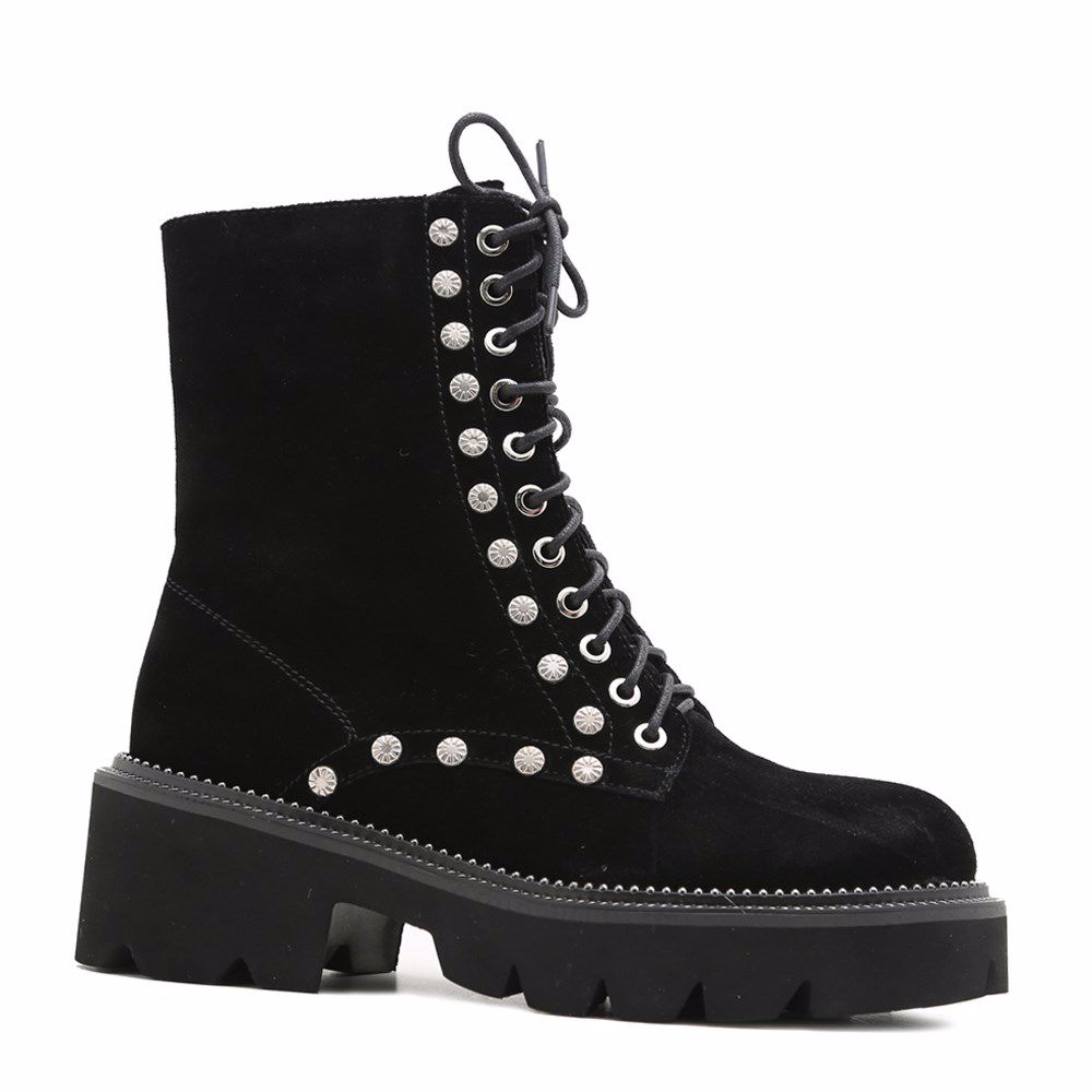 Черевики осінні на підборах, Чорний 
Черевики осінні на підборах, Чорний