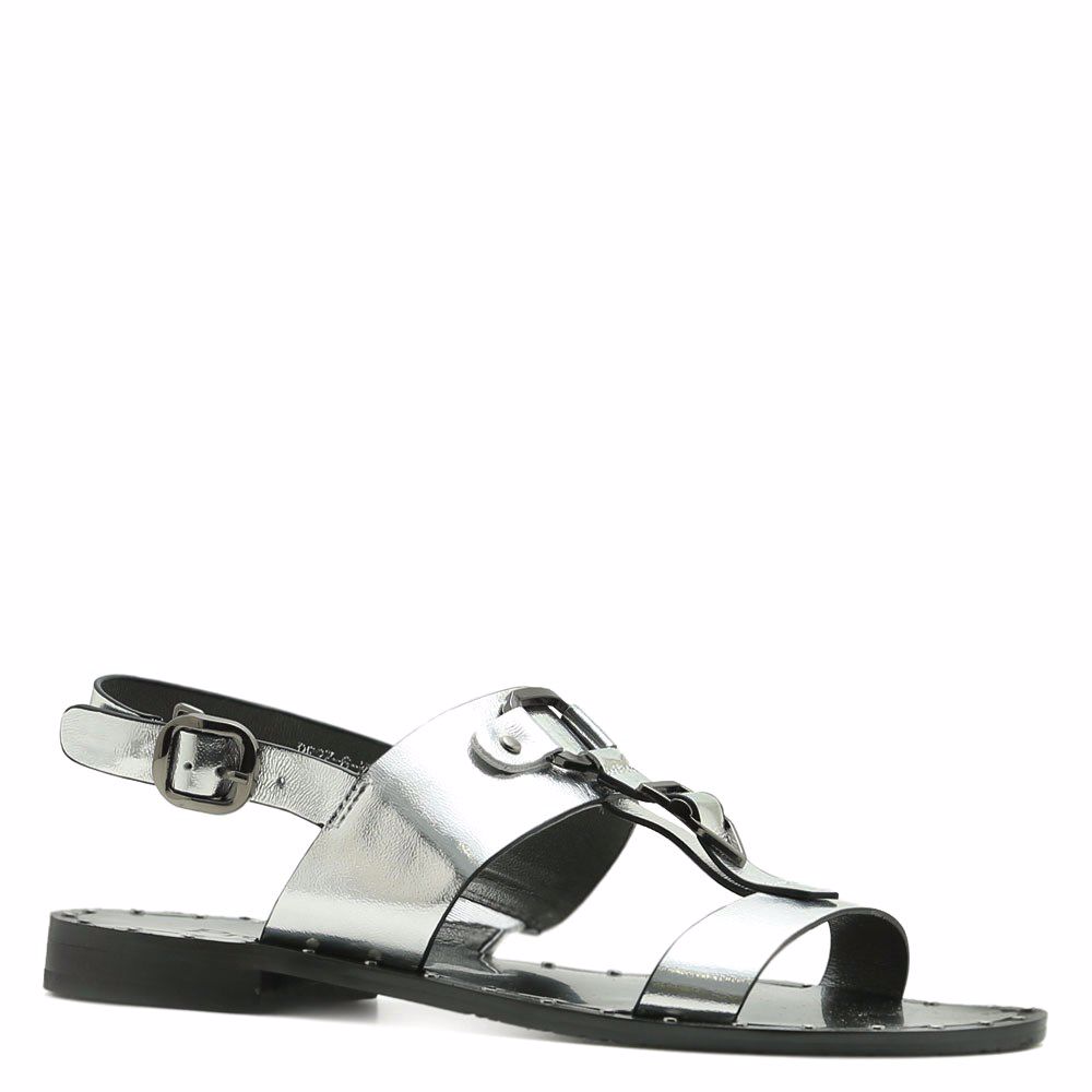 Босоніжки на низькому ходу, Срібло
Босоніжки на низькому ходу, Срібло