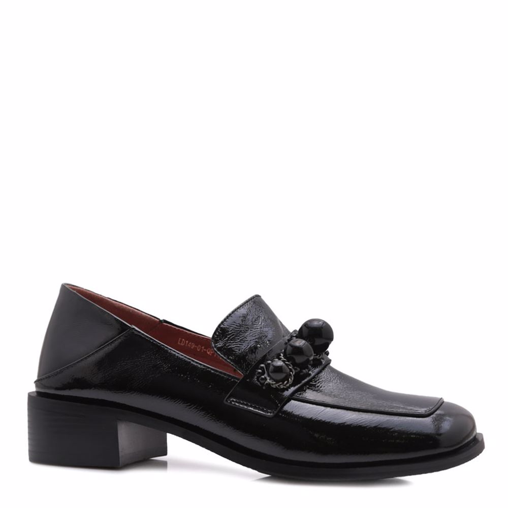 Туфлі на низькому ходу prego, Чорний 
Туфлі на низькому ходу prego, Чорний