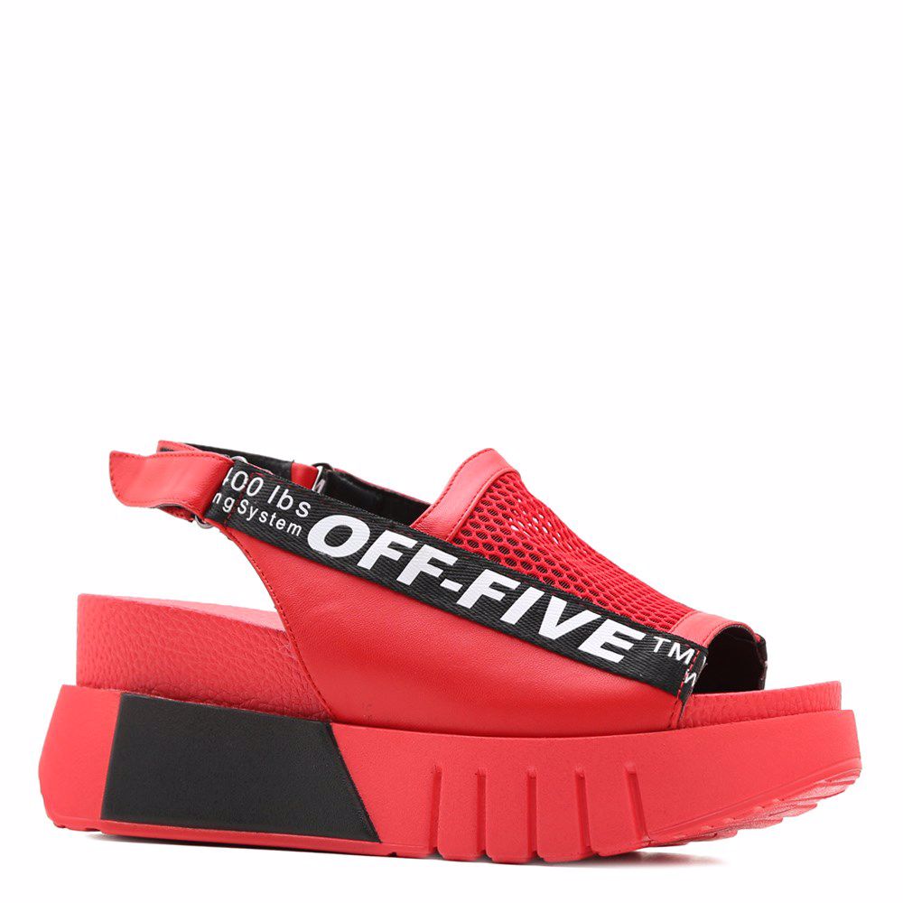 Босоніжки на платформі, Червоний
Босоніжки на платформі, Червоний