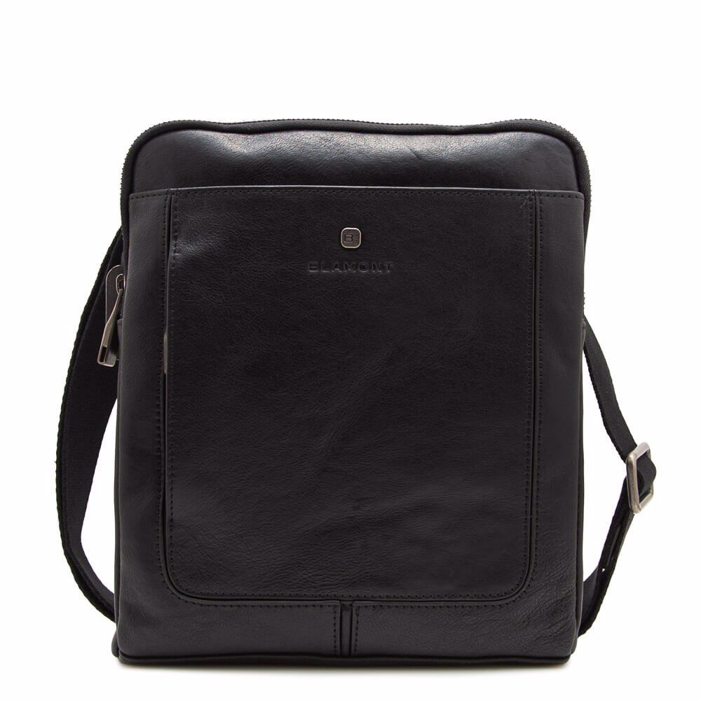 Сумка чоловіча з натуральноі шкіри, Чорний 
Сумка чоловіча з натуральноі шкіри, Чорний