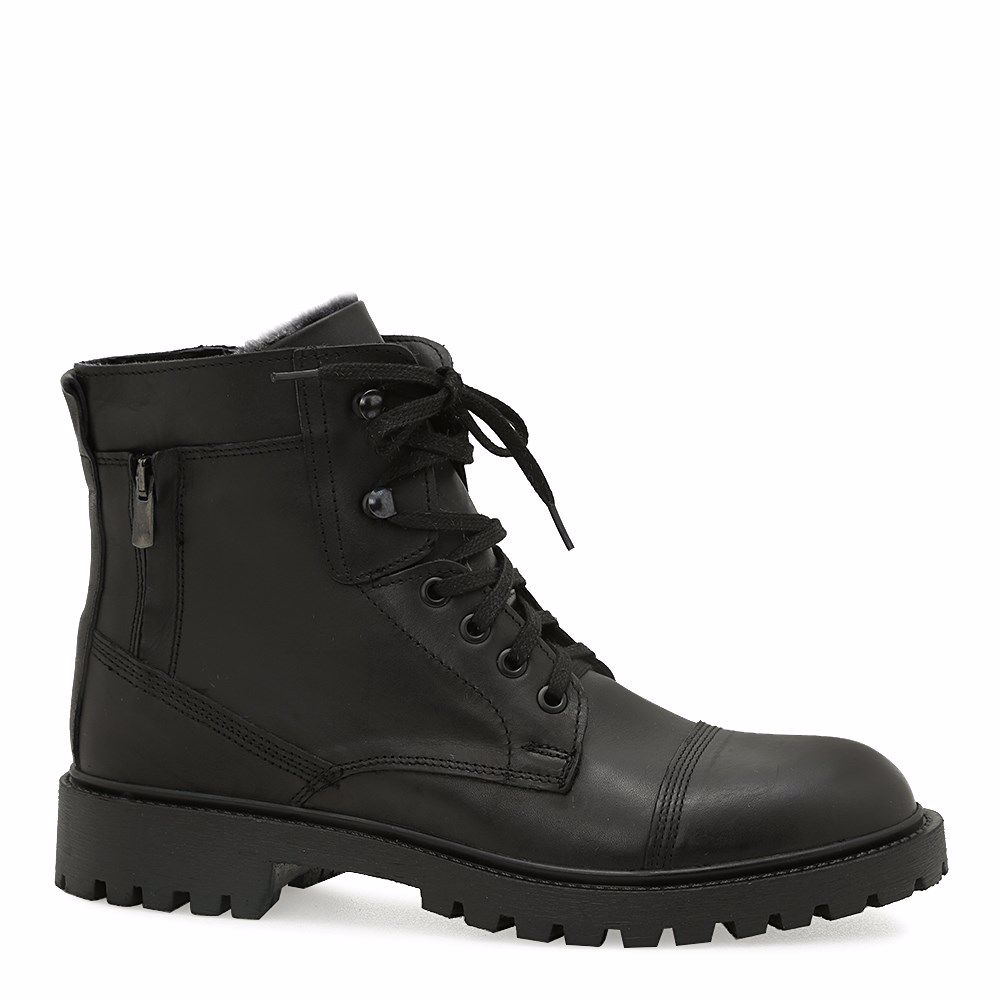 Черевики повсякденні зимові, Чорний 
Черевики повсякденні зимові, Чорний