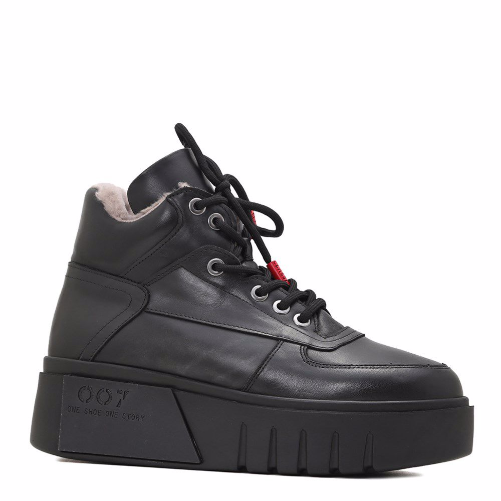 Черевики зимові на платформі, Чорний
Черевики зимові на платформі, Чорний