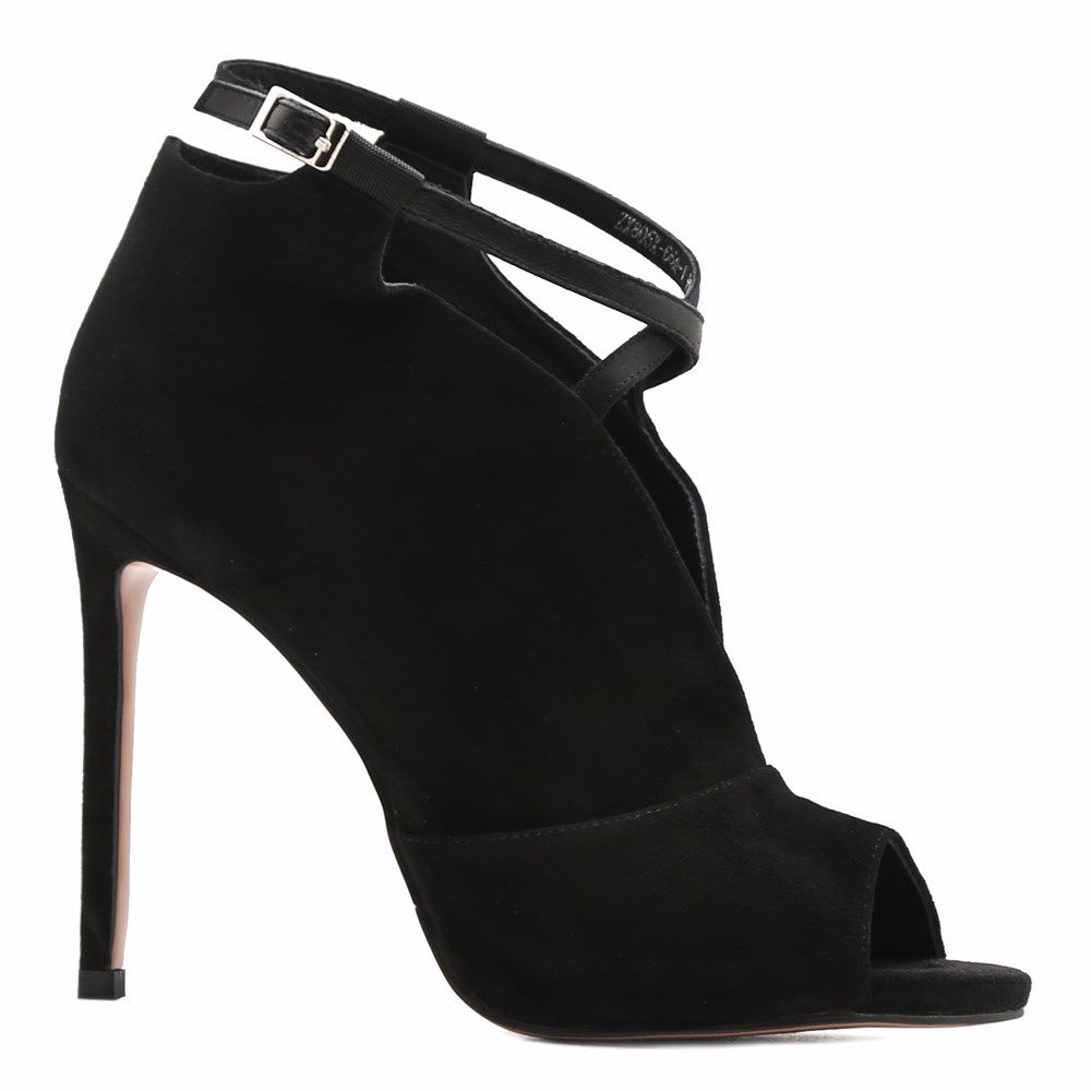 Ботильони на підборах, Чорний
Ботильони на підборах, Чорний