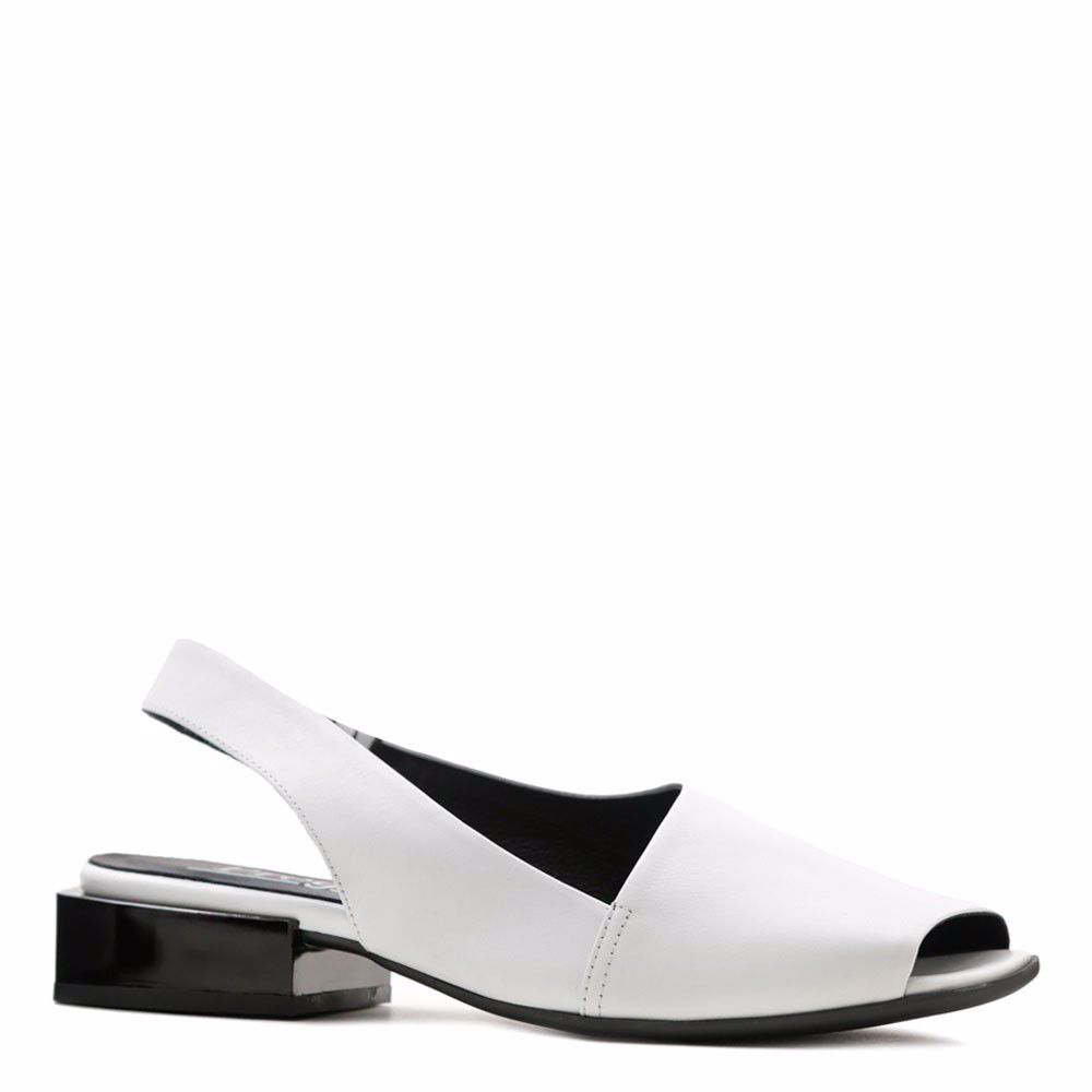 Босоніжки на низькому ходу prego, Білий 
Босоніжки на низькому ходу prego, Білий