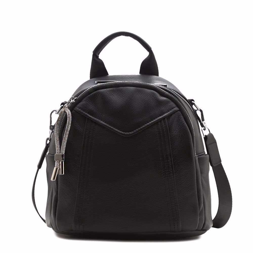 Рюкзак жіночий шкіряний, Чорний
Рюкзак жіночий шкіряний, Чорний