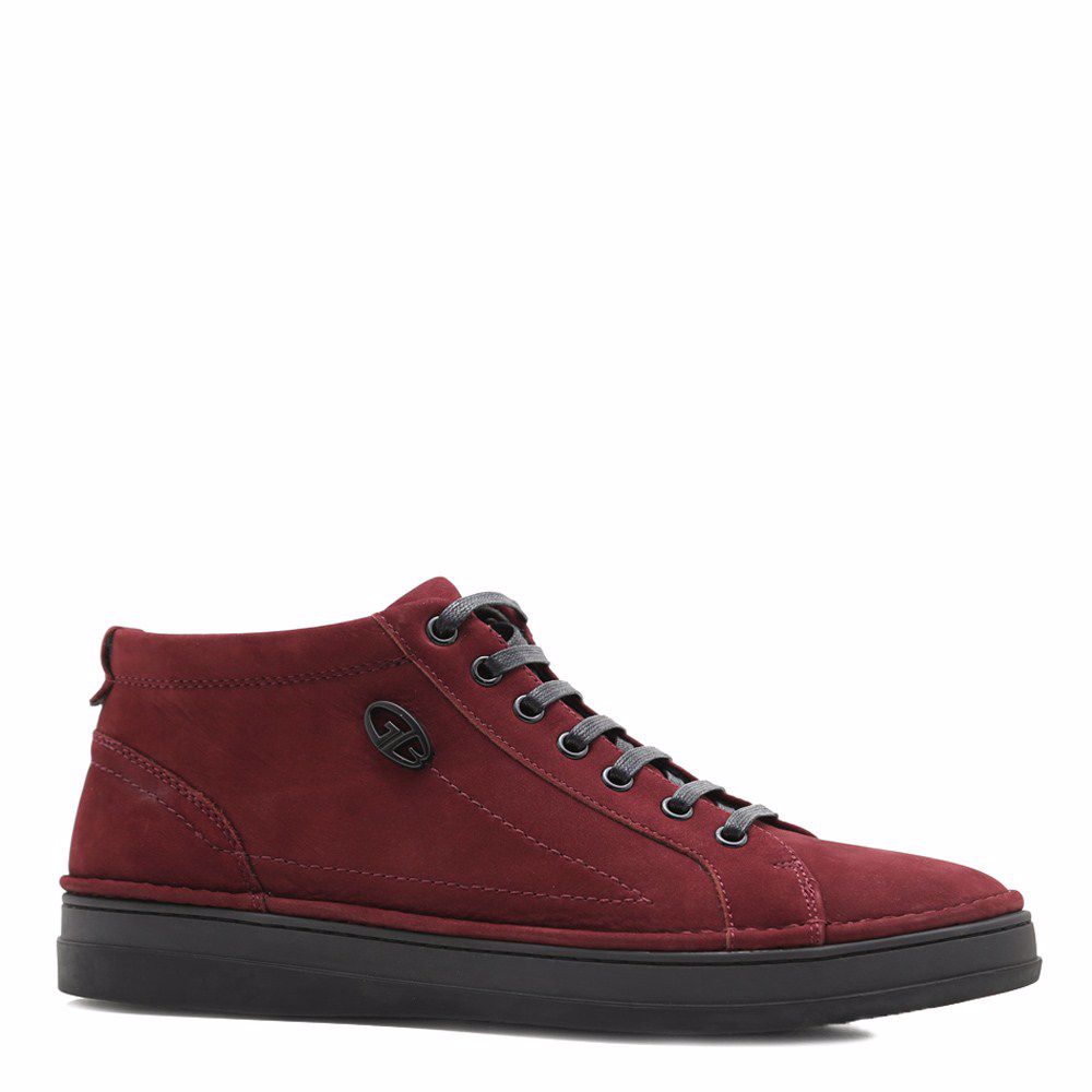 Ботинки повседневные осенние, Бордовий 
Ботинки повседневные осенние, Бордовий