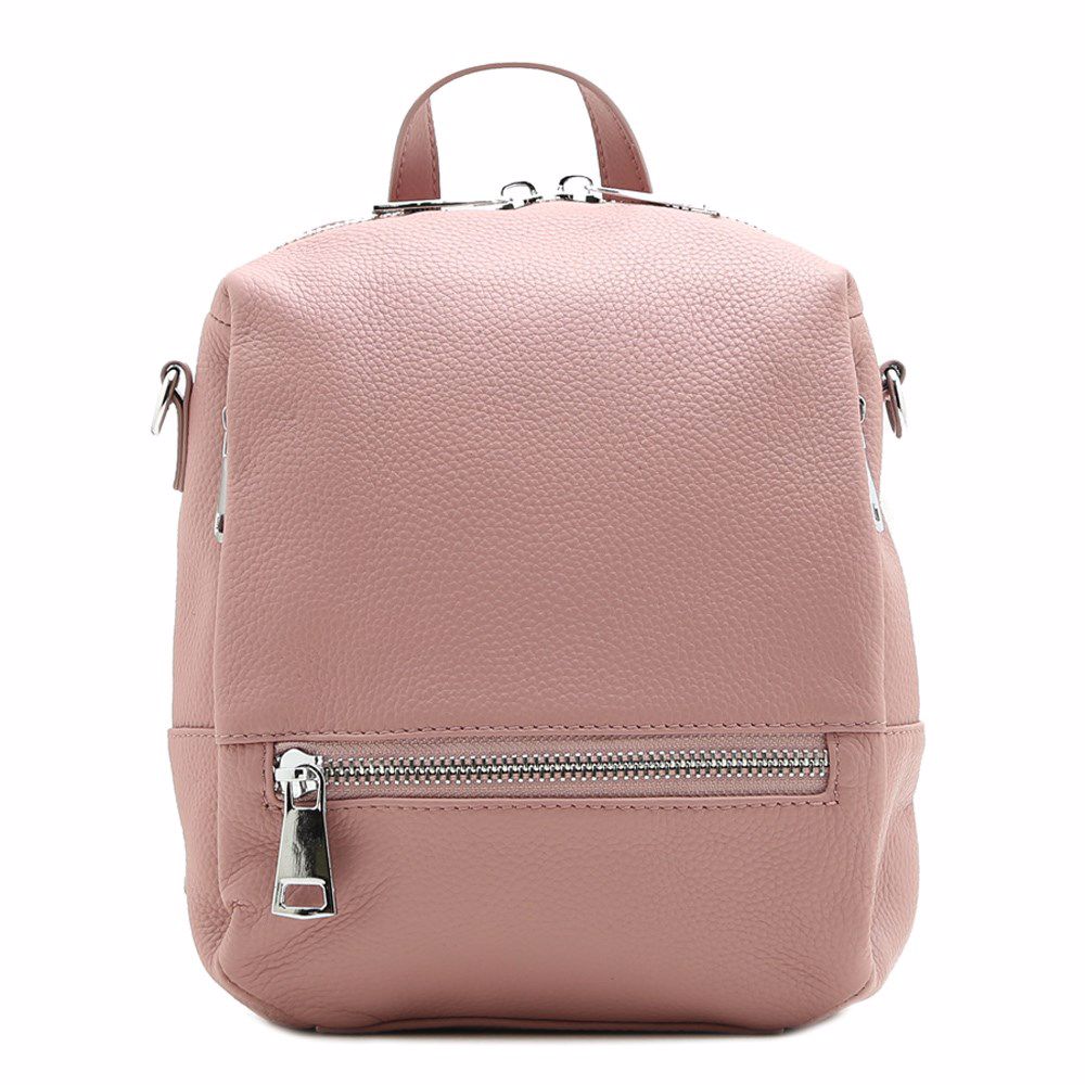 Рюкзак женский кожаный, Розовый 
Рюкзак женский кожаный, Розовый