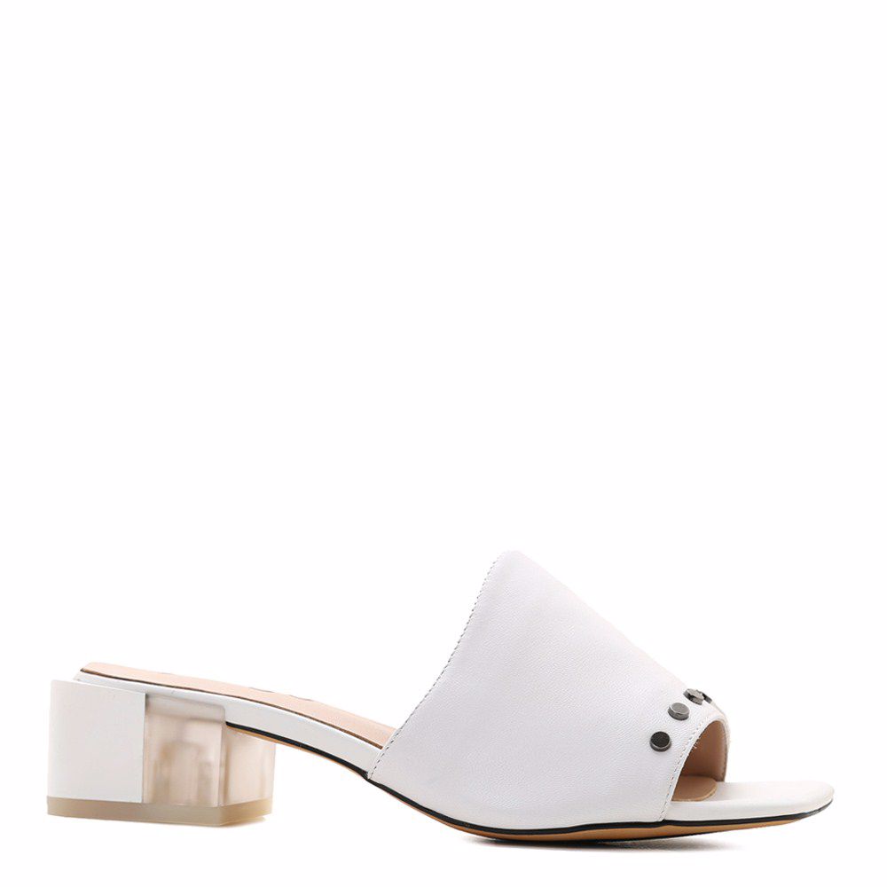 Шльопанці на підборах prego, Білий
Шльопанці на підборах prego, Білий