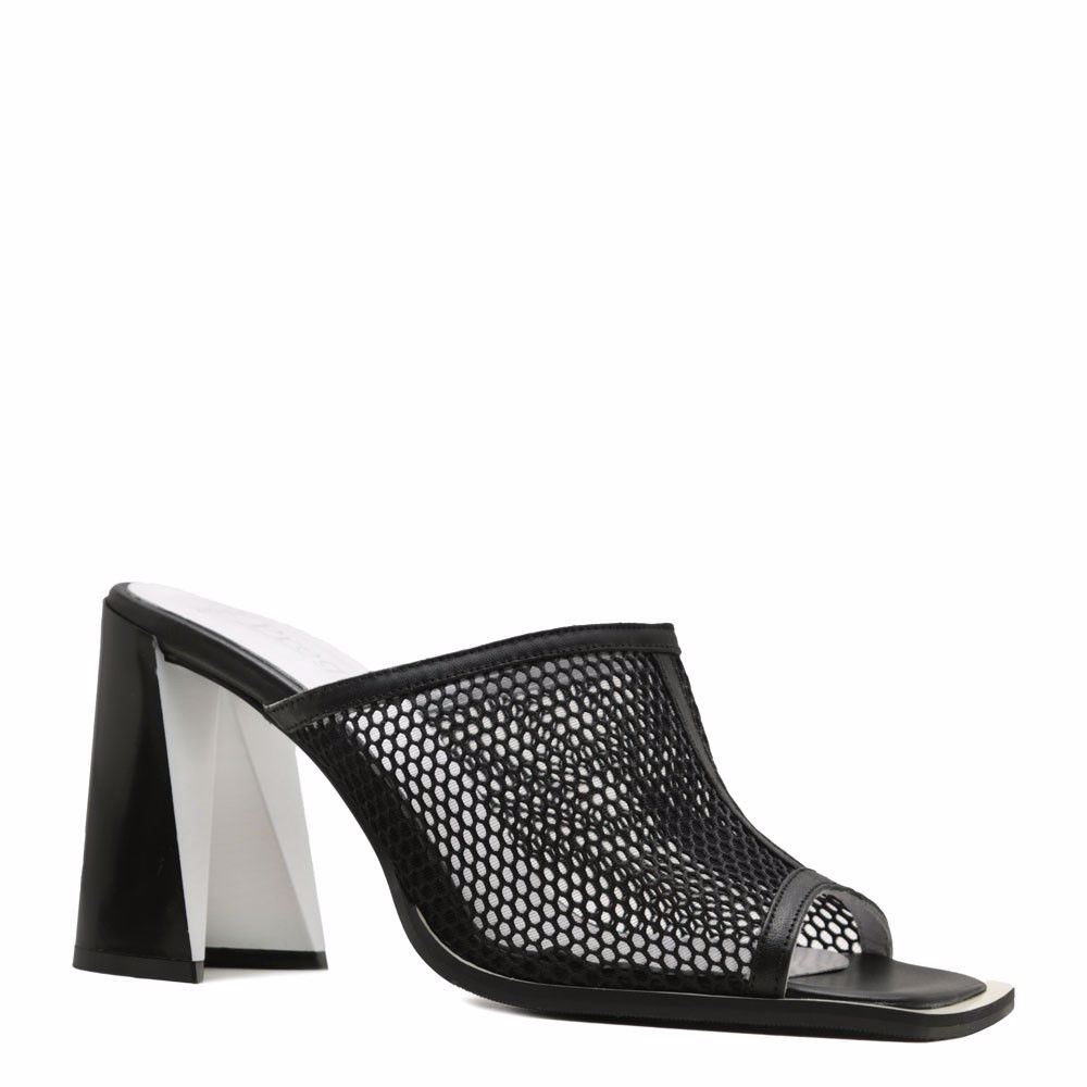 Шльопанці на підборах prego, Чорний
Шльопанці на підборах prego, Чорний