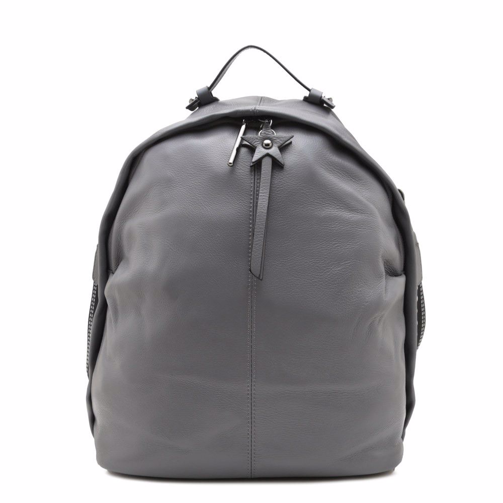 Рюкзак жіночий шкіряний, Сірий 
Рюкзак жіночий шкіряний, Сірий