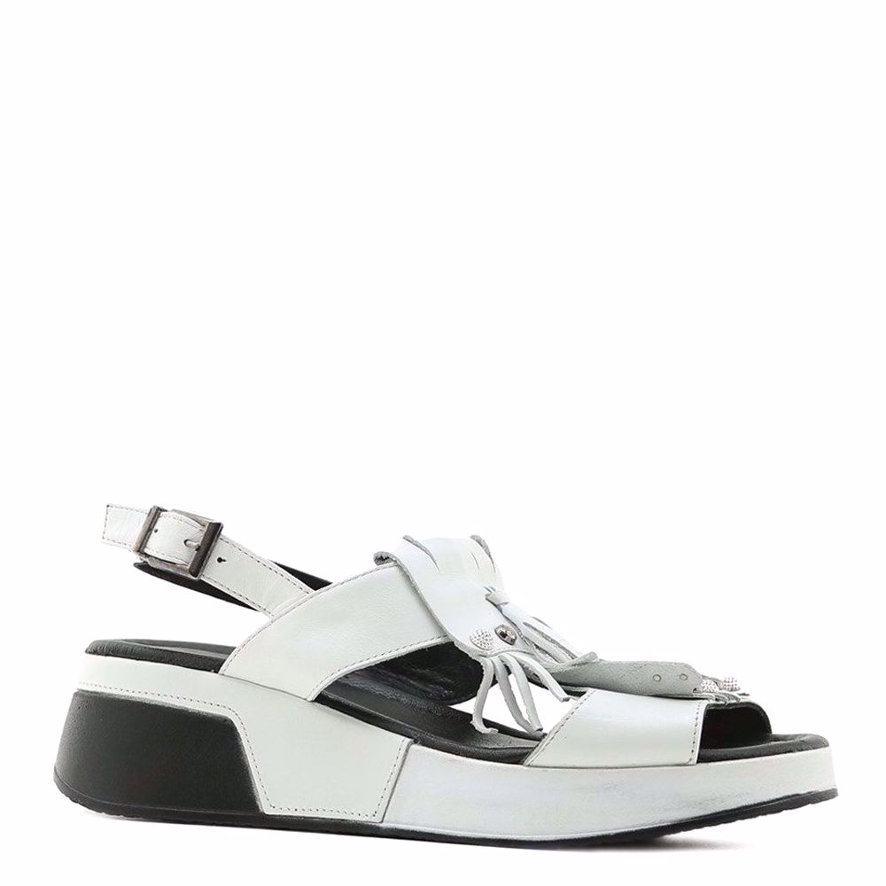 Босоножки на платформе, Білий 
Босоножки на платформе, Білий