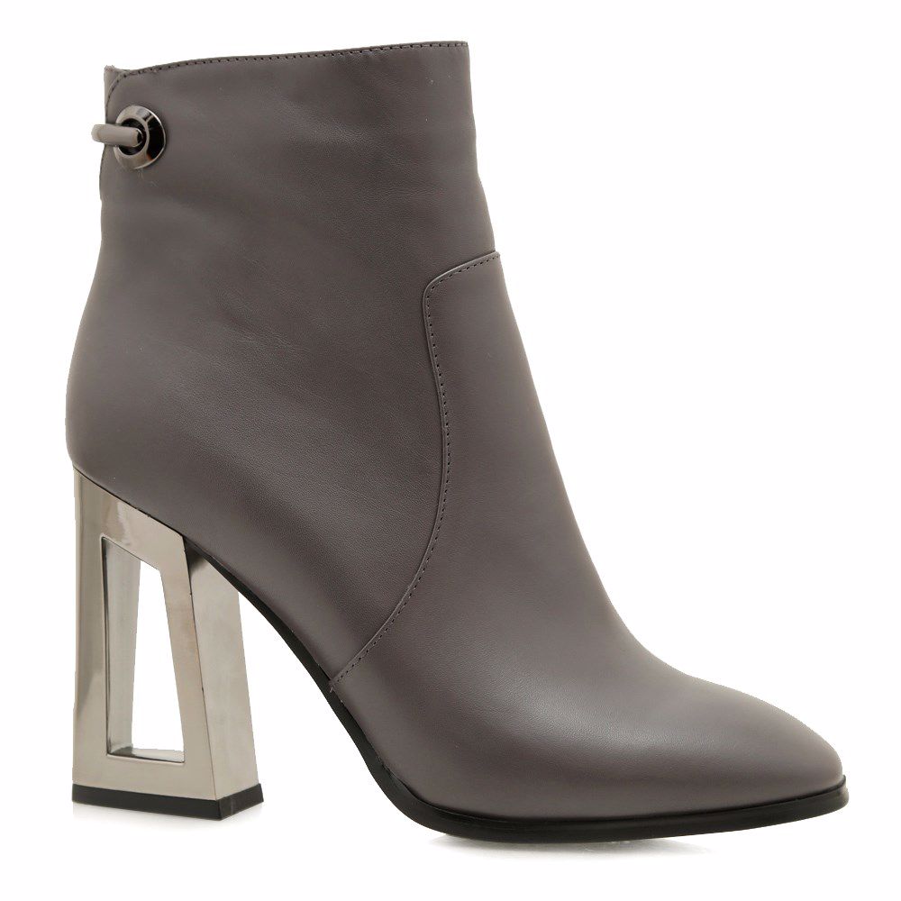 Ботинки осенние на каблуке, Сірий
Ботинки осенние на каблуке, Сірий