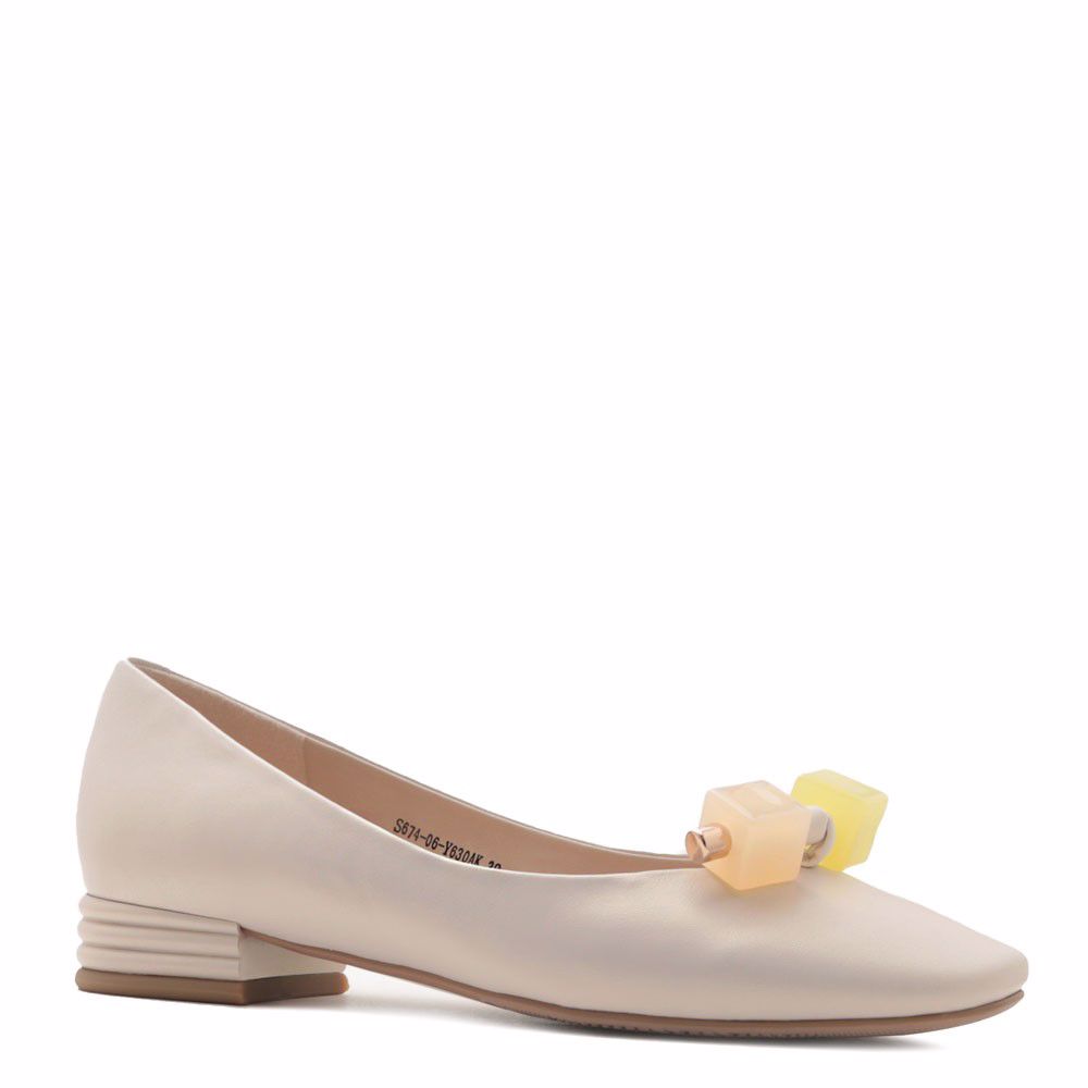 Туфлі на низькому ходу prego, Кремовий 
Туфлі на низькому ходу prego, Кремовий