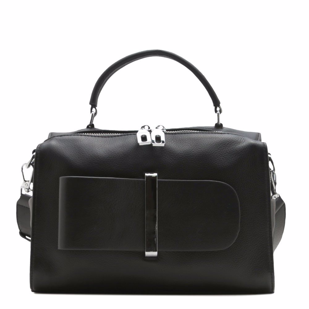 Сумка з натуральної шкіри, Чорний 
Сумка з натуральної шкіри, Чорний