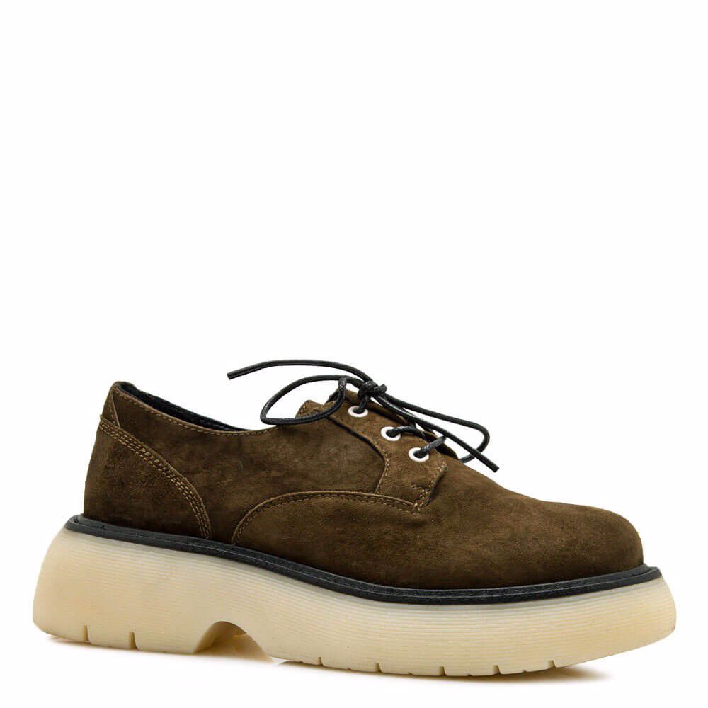 Туфлі на платформі prego, Оливковий
Туфлі на платформі prego, Оливковий