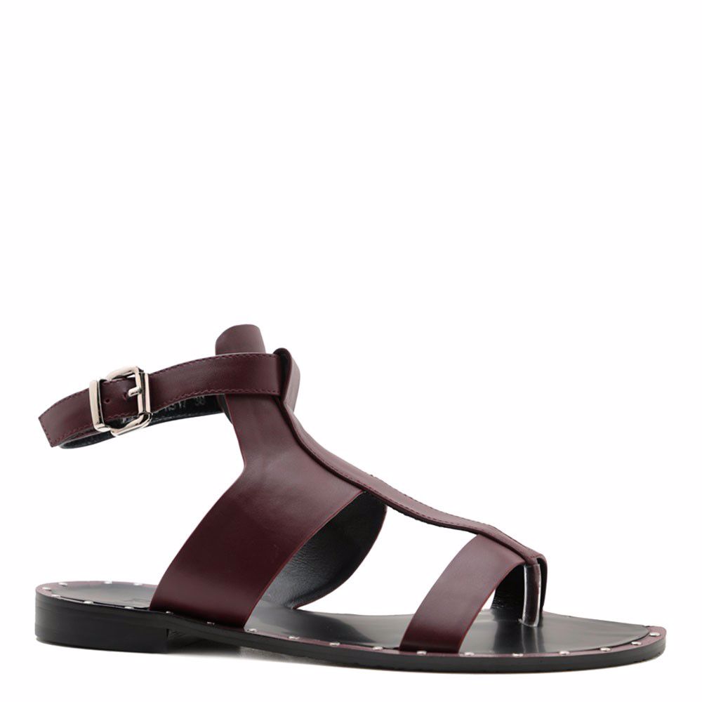 Босоніжки на низькому ходу prego, Бордовий
Босоніжки на низькому ходу prego, Бордовий