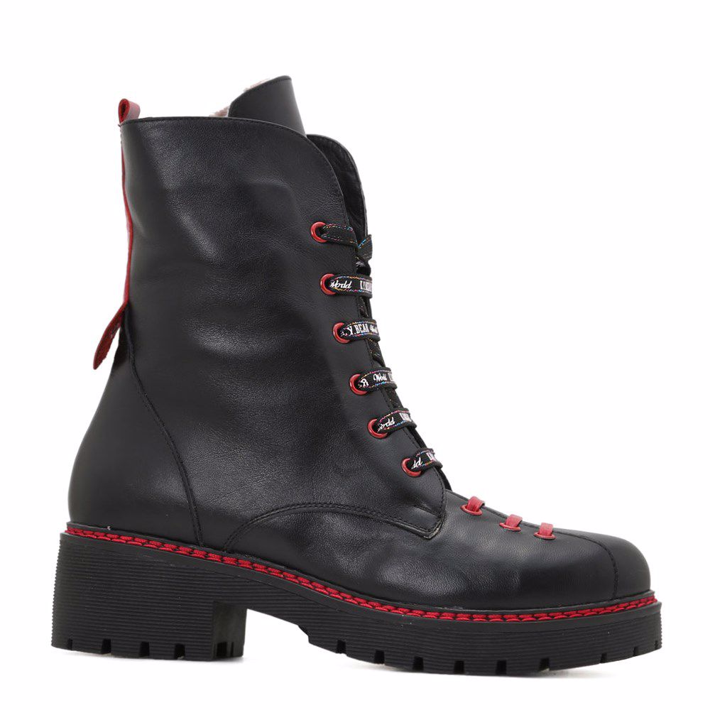 Ботинки зимние на каблуке, Чорний
Ботинки зимние на каблуке, Чорний