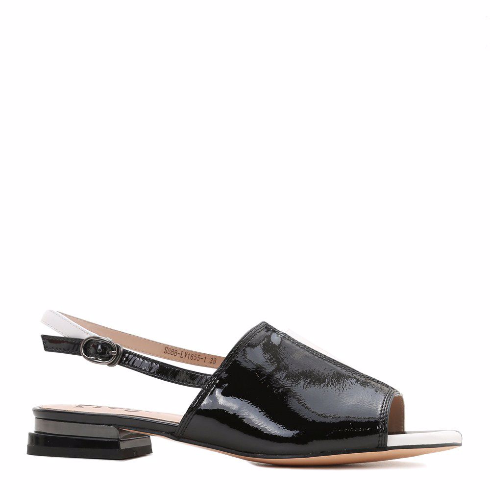 Босоніжки на низькому ходу prego, Чорний
Босоніжки на низькому ходу prego, Чорний