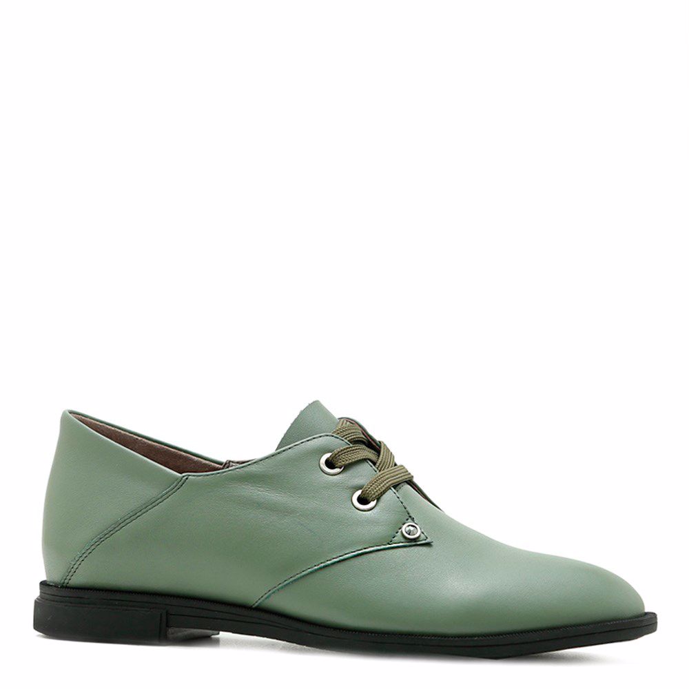 Туфли на низком ходу, Оливковий 
Туфли на низком ходу, Оливковий