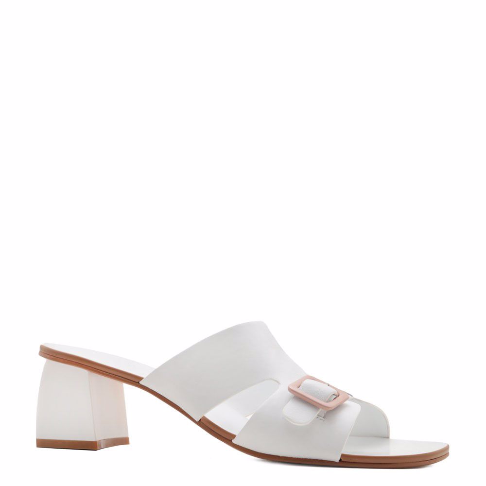 Шльопанці на підборах prego, Білий
Шльопанці на підборах prego, Білий