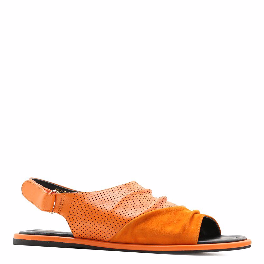 Босоніжки на низькому ходу, Помаранчевий
Босоніжки на низькому ходу, Помаранчевий