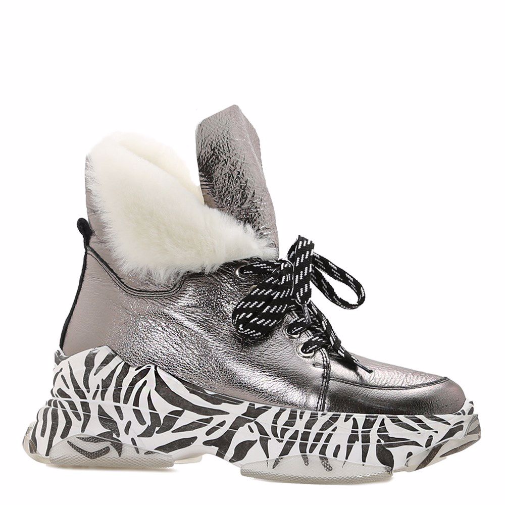 Ботинки зимние на платформе, Сірий
Ботинки зимние на платформе, Сірий