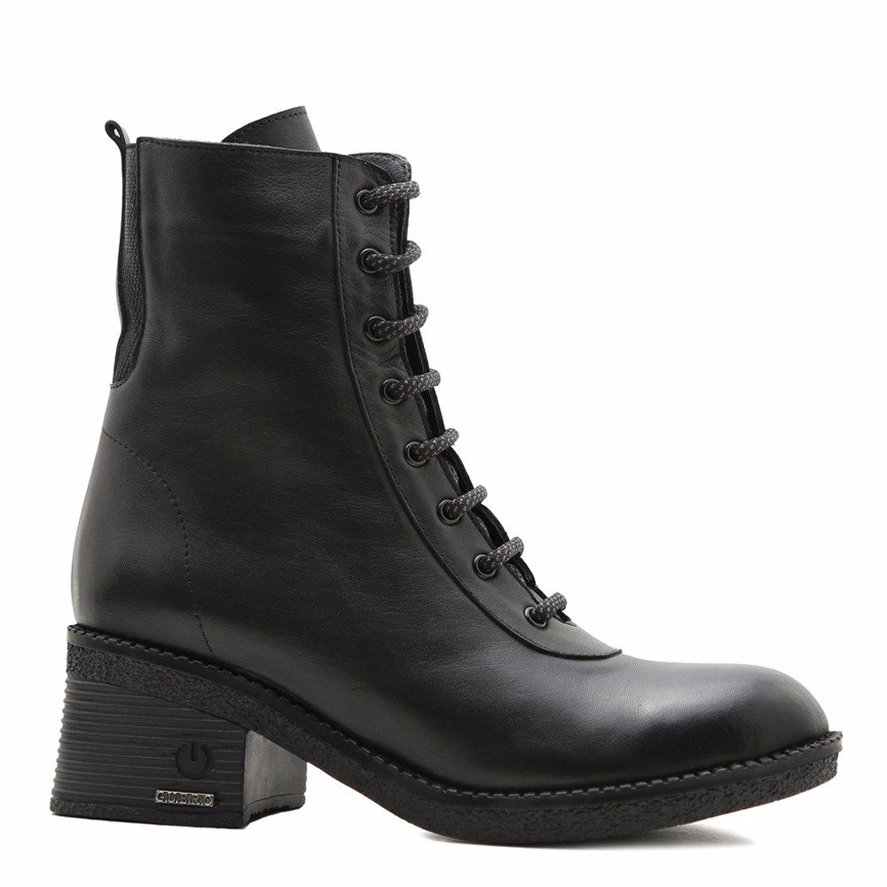 Черевики зимові на підборах prego, Чорний 
Черевики зимові на підборах prego, Чорний