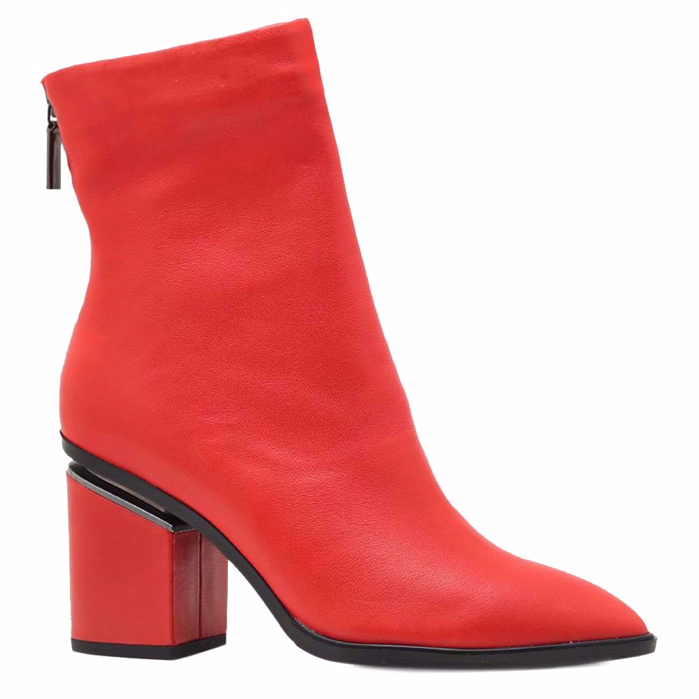 Ботинки весенние на каблуке, Червоний
Ботинки весенние на каблуке, Червоний