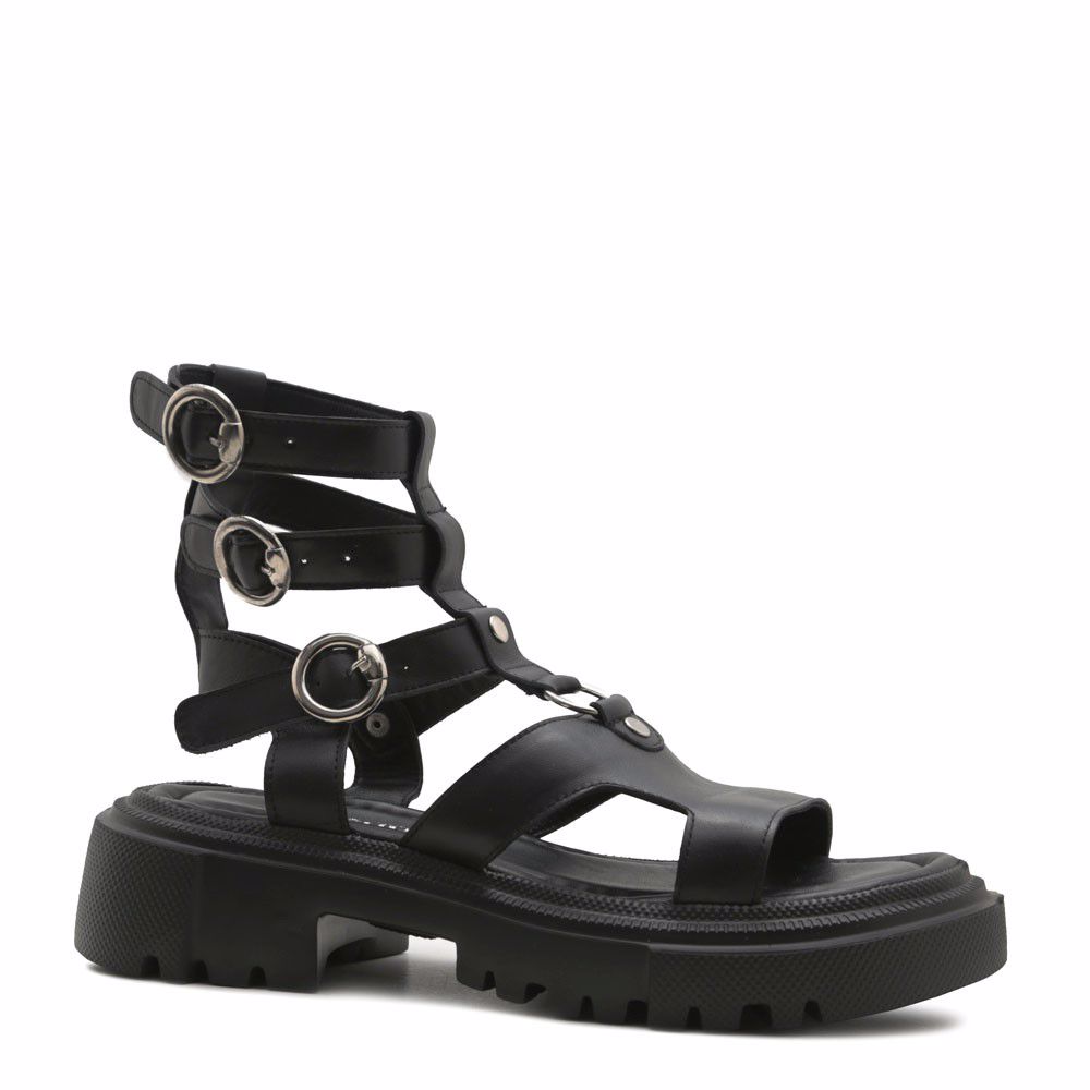 Босоніжки на низькому ходу prego, Чорний
Босоніжки на низькому ходу prego, Чорний