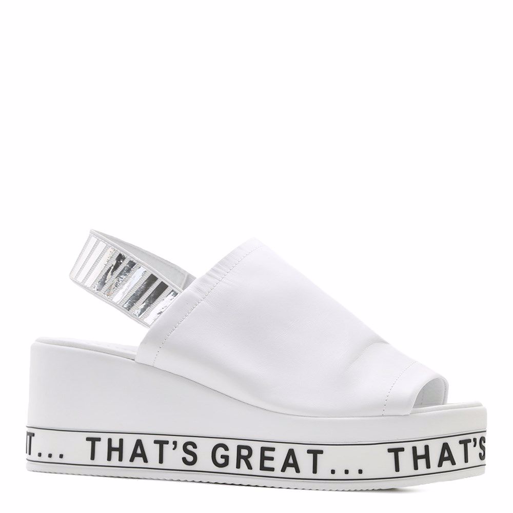 Босоніжки на платформі, Білий
Босоніжки на платформі, Білий