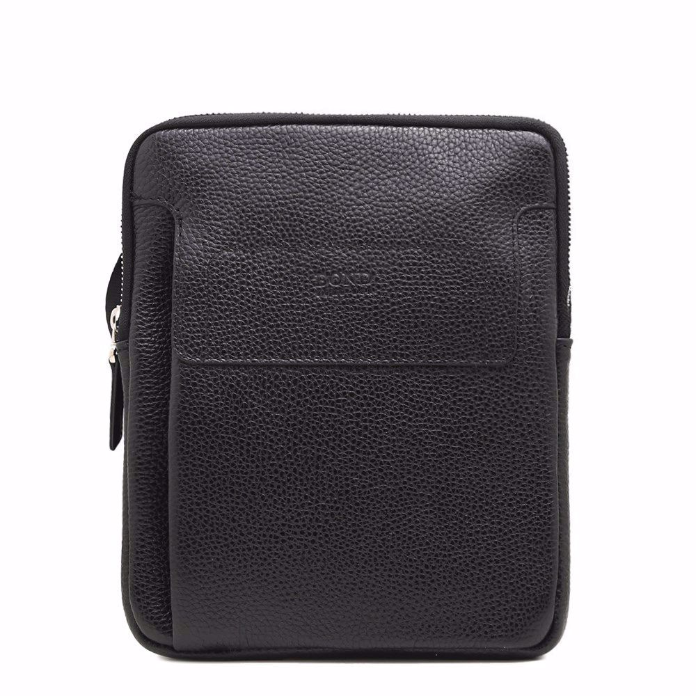 Сумка мужская из натуральной кожи, Черный 
Сумка мужская из натуральной кожи, Черный