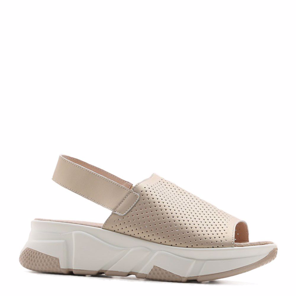 Босоніжки на платформі, Бежевий
Босоніжки на платформі, Бежевий