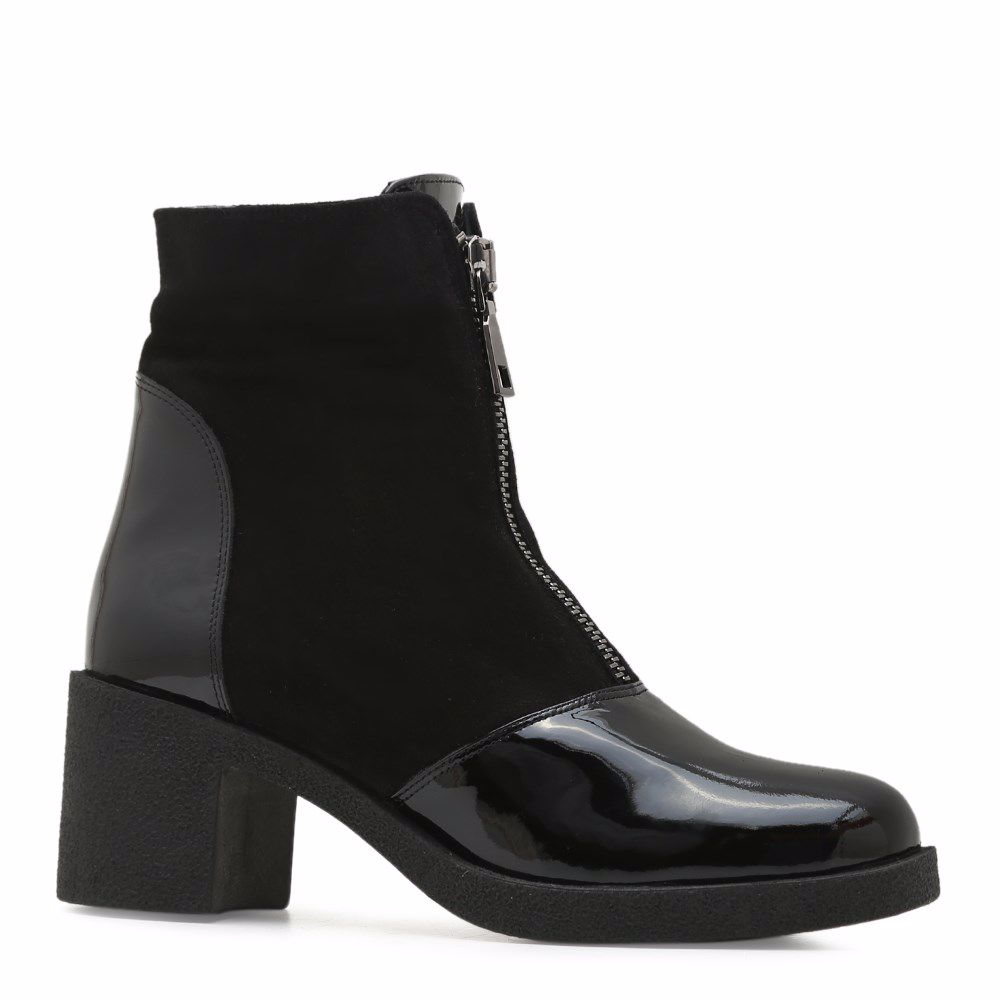 Ботинки зимние на каблуке, Чорний
Ботинки зимние на каблуке, Чорний